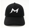 black white logo cap